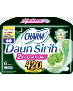 Charm Daun Sirih 42CM W 6P